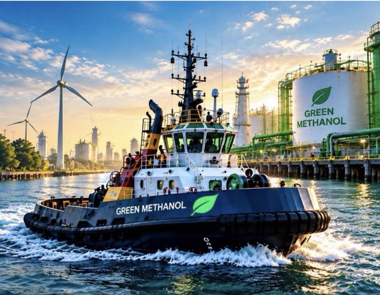 Green methanol retrofit feasibility assessment for tugboats